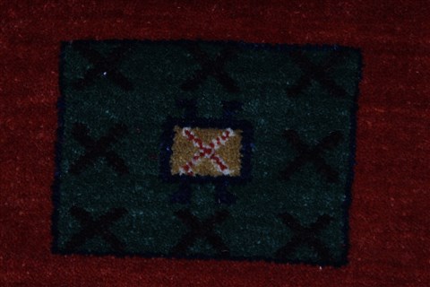 Gabbeh Multicolor Hand Knotted 58 X 74 Area Rug 250-27077 Image 6