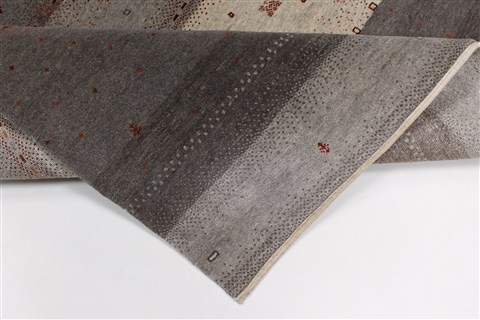 Gabbeh Beige Hand Knotted 50 X 70 Area Rug 250-27078 Image 2