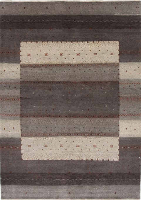 Gabbeh Beige Hand Knotted 50 X 70 Area Rug 250-27078 Image 0