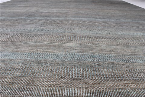 Modern Grey Hand Knotted 120 X 1410 Area Rug 250-27079 Image 4