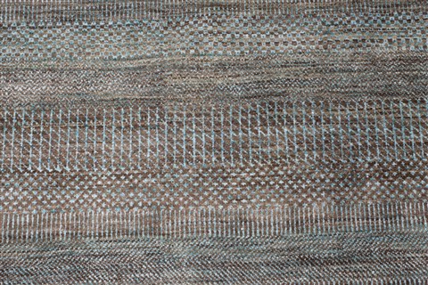 Modern Grey Hand Knotted 120 X 1410 Area Rug 250-27079 Image 5