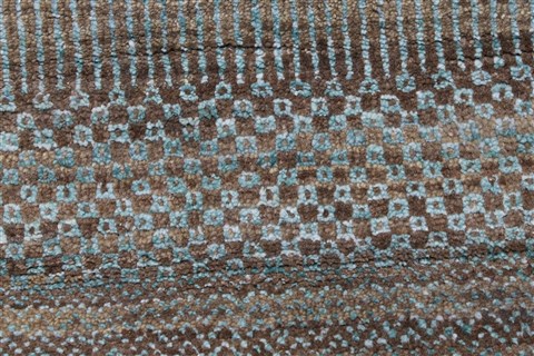 Modern Grey Hand Knotted 120 X 1410 Area Rug 250-27079 Image 8