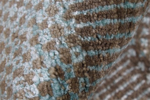 Modern Grey Hand Knotted 120 X 1410 Area Rug 250-27079 Image 9