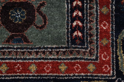 Gabbeh Multicolor Hand Knotted 51 X 71 Area Rug 250-27080 Image 10