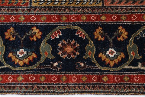 Gabbeh Multicolor Hand Knotted 51 X 71 Area Rug 250-27080 Image 4