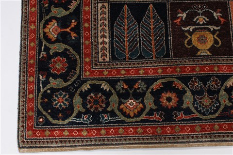 Gabbeh Multicolor Hand Knotted 51 X 71 Area Rug 250-27080 Image 6