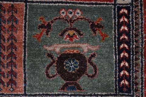 Gabbeh Multicolor Hand Knotted 51 X 71 Area Rug 250-27080 Image 9