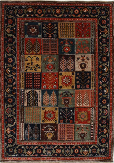 Gabbeh Multicolor Hand Knotted 51 X 71 Area Rug 250-27080 Image 0