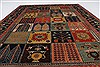 Gabbeh Multicolor Hand Knotted 51 X 71 Area Rug 250-27080 Thumb 3