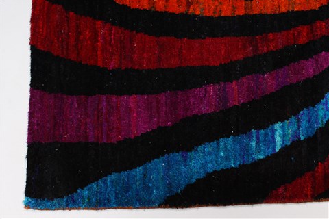 Modern Multicolor Hand Knotted 51 X 72 Area Rug 250-27081 Image 6