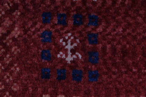 Gabbeh Red Hand Knotted 50 X 66 Area Rug 250-27082 Image 10