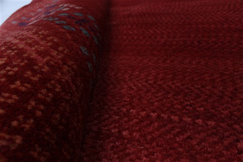 Gabbeh Red Hand Knotted 50 X 66 Area Rug 250-27082 Image 1