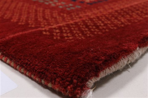 Gabbeh Red Hand Knotted 50 X 66 Area Rug 250-27082 Image 8
