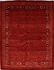 Gabbeh Red Hand Knotted 50 X 66  Area Rug 250-27082 Thumb 0