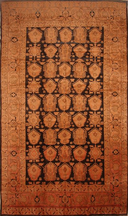 Mahal Beige Hand Knotted 108 X 184 Area Rug 100-27083 Image 0