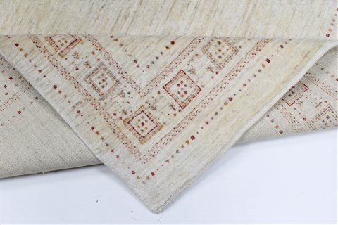 Gabbeh Beige Hand Knotted 48 X 64 Area Rug 250-27084 Image 2