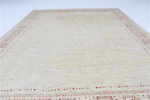 Gabbeh Beige Hand Knotted 48 X 64 Area Rug 250-27084 Image 4