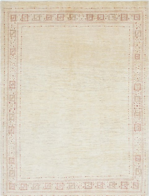 Gabbeh Beige Hand Knotted 48 X 64 Area Rug 250-27084 Image 0