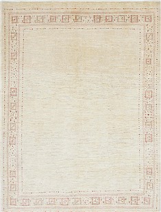 Gabbeh Beige Hand Knotted 4'8" X 6'4"  Area Rug 250-27084