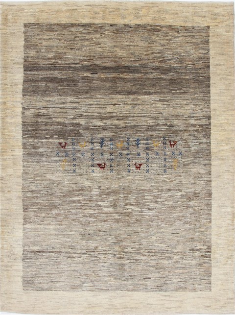 Gabbeh Brown Hand Knotted 411 X 66 Area Rug 250-27085 Image 0