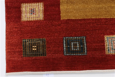 Gabbeh Beige Hand Knotted 50 X 69 Area Rug 250-27086 Image 7