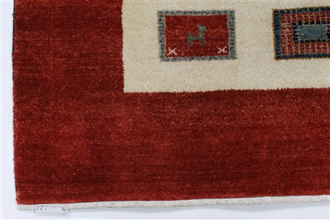 Gabbeh Multicolor Hand Knotted 411 X 66 Area Rug 250-27088 Image 12