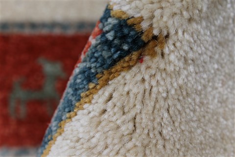 Gabbeh Multicolor Hand Knotted 411 X 66 Area Rug 250-27088 Image 4