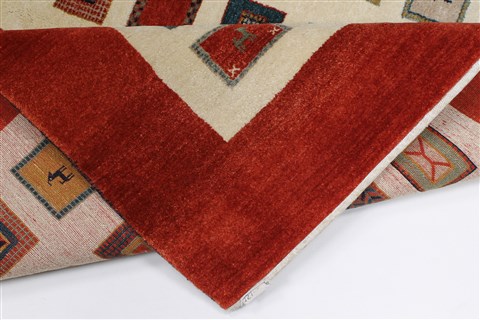 Gabbeh Multicolor Hand Knotted 411 X 66 Area Rug 250-27088 Image 7