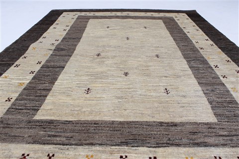 Gabbeh Beige Hand Knotted 49 X 66 Area Rug 250-27089 Image 19