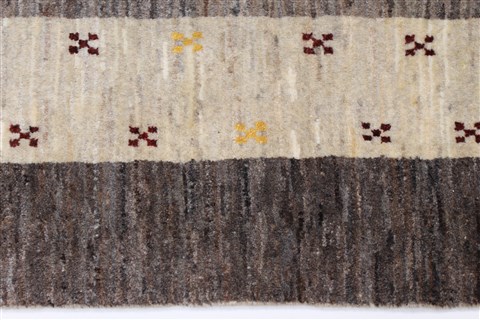 Gabbeh Beige Hand Knotted 49 X 66 Area Rug 250-27089 Image 20