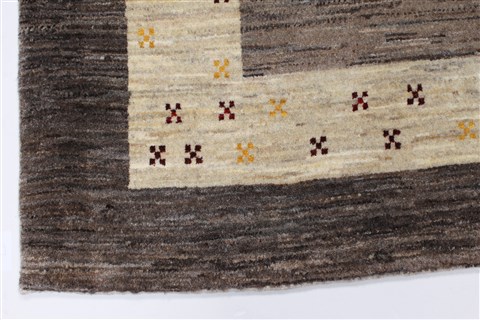 Gabbeh Beige Hand Knotted 49 X 66 Area Rug 250-27089 Image 22