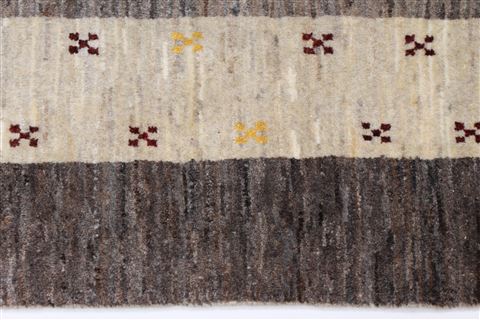 Gabbeh Beige Hand Knotted 49 X 66 Area Rug 250-27089 Image 5