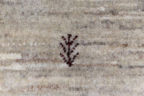 Gabbeh Beige Hand Knotted 49 X 66 Area Rug 250-27089 Image 6