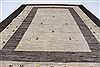 Gabbeh Beige Hand Knotted 49 X 66 Area Rug 250-27089 Thumb 4