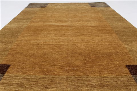 Modern Beige Hand Knotted 46 X 66 Area Rug 250-27092 Image 3