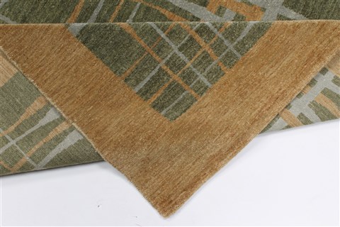Modern Beige Hand Knotted 49 X 68 Area Rug 250-27093 Image 11
