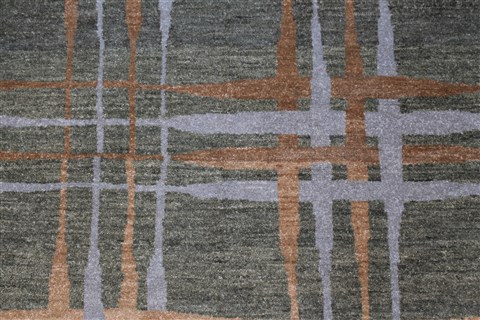 Modern Beige Hand Knotted 49 X 68 Area Rug 250-27093 Image 4