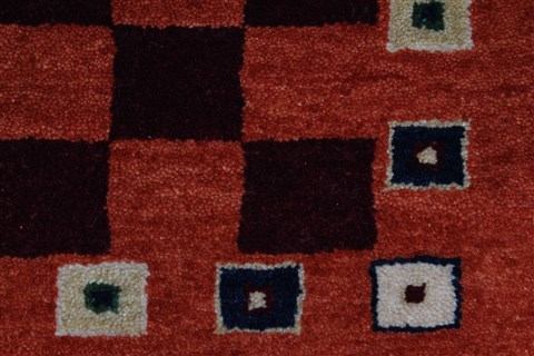 Gabbeh Purple Hand Knotted 411 X 611 Area Rug 250-27094 Image 10