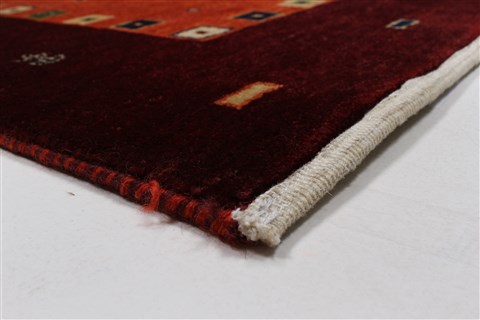 Gabbeh Purple Hand Knotted 411 X 611 Area Rug 250-27094 Image 9
