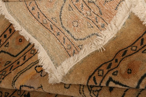Mahal Beige Hand Knotted 132 X 191 Area Rug 253-27095 Image 3