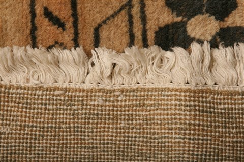 Mahal Beige Hand Knotted 132 X 191 Area Rug 253-27095 Image 7