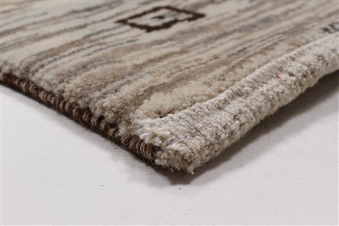 Gabbeh Beige Hand Knotted 57 X 79 Area Rug 250-27097 Image 7