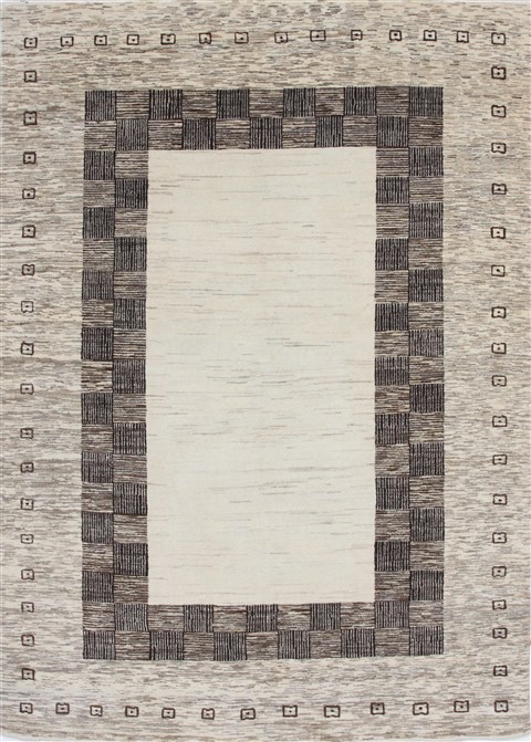 Gabbeh Beige Hand Knotted 57 X 79 Area Rug 250-27097 Image 0