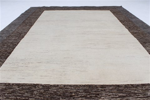 Gabbeh Beige Hand Knotted 57 X 72 Area Rug 250-27100 Image 3