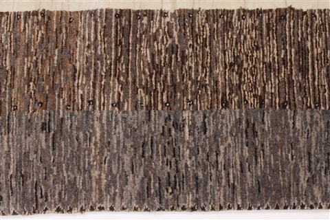 Gabbeh Beige Hand Knotted 57 X 72 Area Rug 250-27100 Image 4