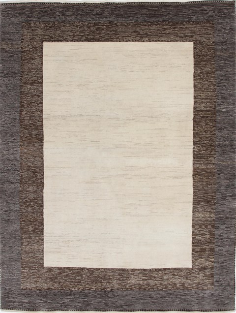 Gabbeh Beige Hand Knotted 57 X 72 Area Rug 250-27100 Image 0