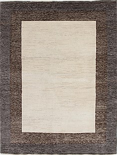 Gabbeh Beige Hand Knotted 5'7" X 7'2"  Area Rug 250-27100