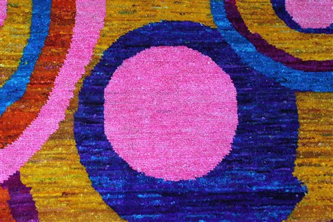 Modern Multicolor Hand Knotted 50 X 73 Area Rug 250-27101 Image 6