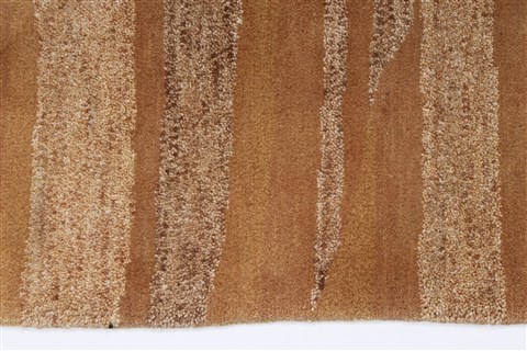 Modern Beige Hand Knotted 50 X 76 Area Rug 250-27105 Image 4