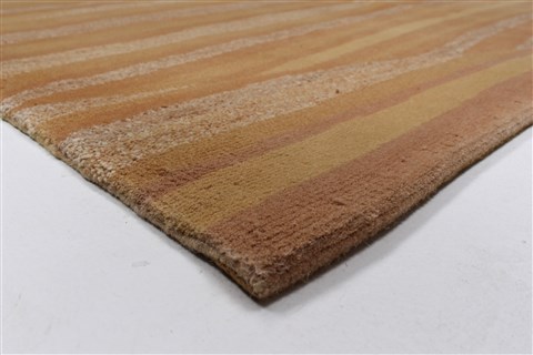 Modern Beige Hand Knotted 50 X 76 Area Rug 250-27105 Image 7